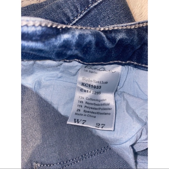 KanCan. Striped Moto Skinny Jeans - Picture 9 of 10